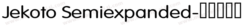 Jekoto Semiexpanded字体转换